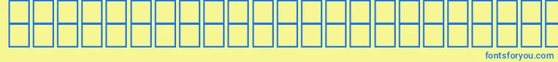AlMujahedUntitled Font – Blue Fonts on Yellow Background