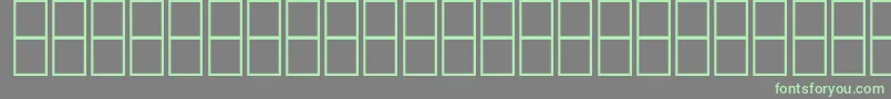 AlMujahedUntitled Font – Green Fonts on Gray Background