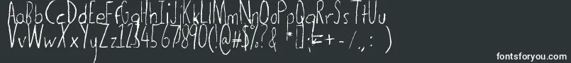 Thedogatemyhomeworklight Font – White Fonts