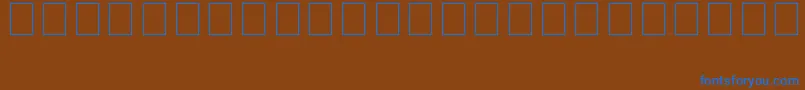 Aboriginebats1 Font – Blue Fonts on Brown Background