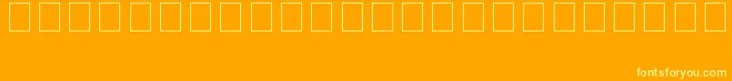 Aboriginebats1 Font – Yellow Fonts on Orange Background
