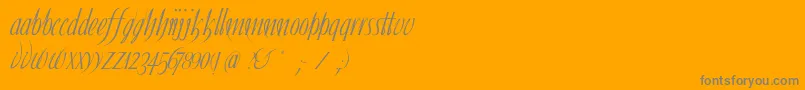Ibleum Font – Gray Fonts on Orange Background