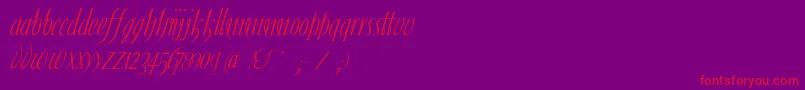 Ibleum Font – Red Fonts on Purple Background