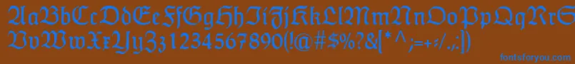 En savoir plus sur la police HumboldtfrakturRegular Police HumboldtfrakturRegular – polices bleues sur fond brun