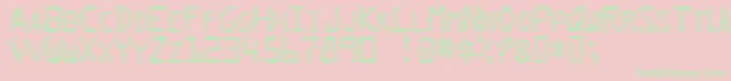 Circuit ffy Font – Green Fonts on Pink Background