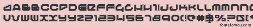 Travelerp Font – Black Fonts on Pink Background