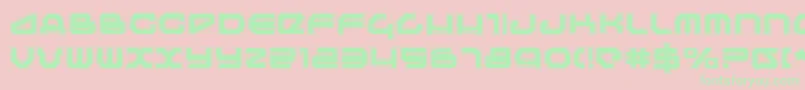 Travelerp Font – Green Fonts on Pink Background