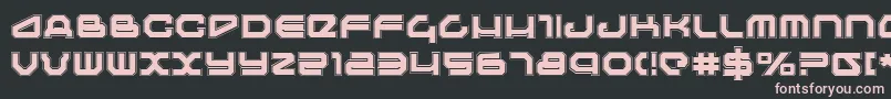 Travelerp Font – Pink Fonts on Black Background