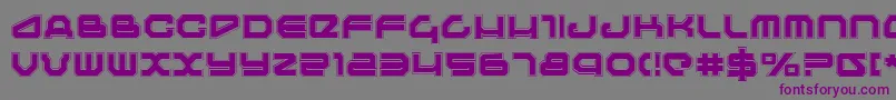 Travelerp Font – Purple Fonts on Gray Background