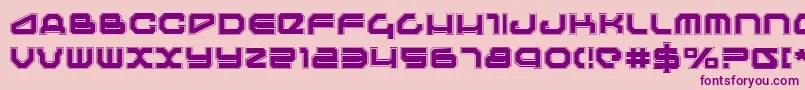 Travelerp Font – Purple Fonts on Pink Background