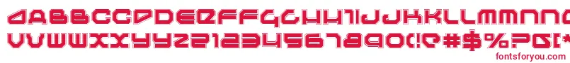 Travelerp Font – Red Fonts on White Background