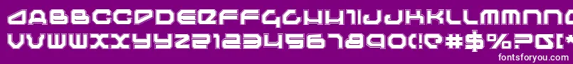 Travelerp Font – White Fonts on Purple Background