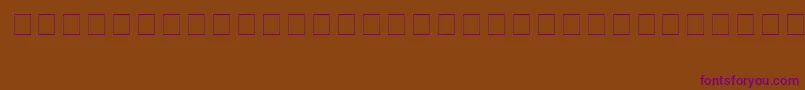 フォントLynx – 紫色のフォント、茶色の背景
