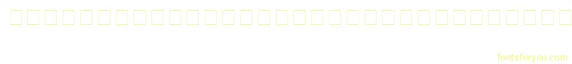 フォントLynx – 白い背景に黄色の文字