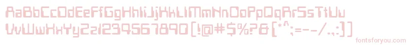 Pfmicr Font – Pink Fonts on White Background