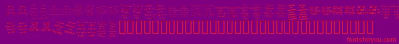 Police KrBadGirlz – polices rouges sur fond violet
