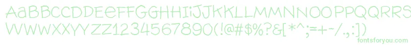 Wallowhmk Font – Green Fonts on White Background