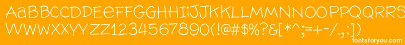 Wallowhmk Font – White Fonts on Orange Background