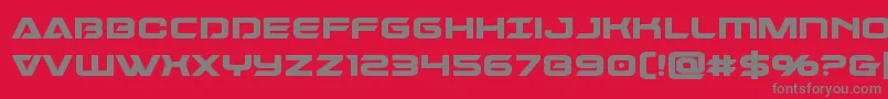 Dameronbold-Schriftart – Graue Schriften auf rotem Hintergrund