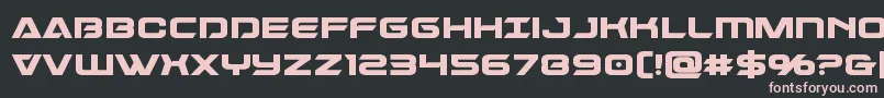 Dameronbold Font – Pink Fonts on Black Background