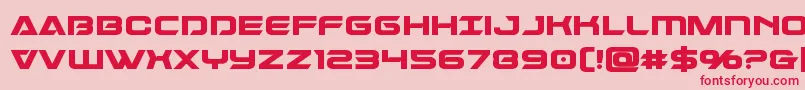 Dameronbold Font – Red Fonts on Pink Background