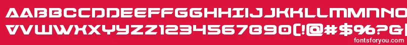 Dameronbold Font – White Fonts on Red Background
