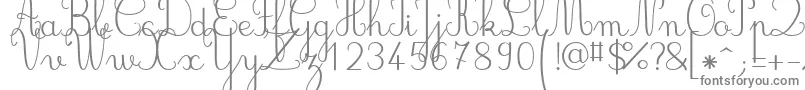 Jbcursive-Schriftart – Graue Schriften auf weißem Hintergrund