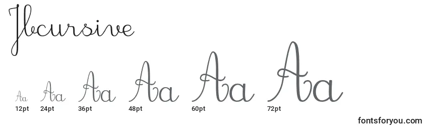 Jbcursive Font Sizes