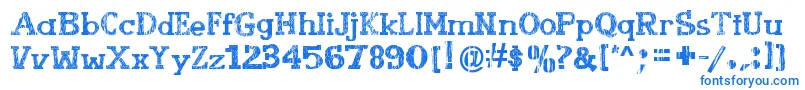 More about BookletCordel Font BookletCordel Font – Blue Fonts on White Background