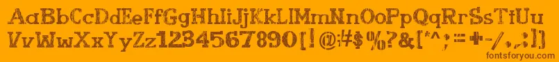 En savoir plus sur la police BookletCordel Police BookletCordel – polices brunes sur fond orange