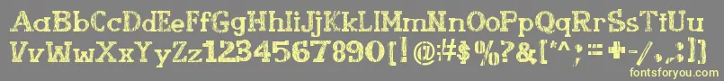 More about BookletCordel Font BookletCordel Font – Yellow Fonts on Gray Background