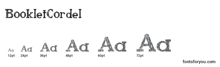 BookletCordel Font Sizes