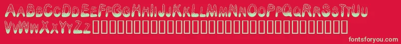 PoisonDots Font – Green Fonts on Red Background