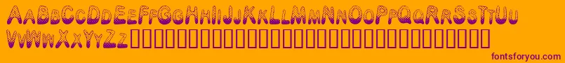 PoisonDots Font – Purple Fonts on Orange Background