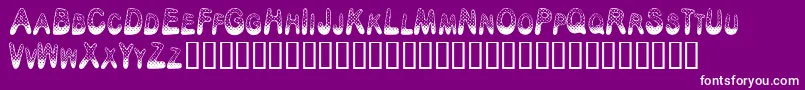 PoisonDots Font – White Fonts on Purple Background