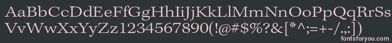 KeplerstdLightext Font – Pink Fonts on Black Background