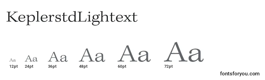 KeplerstdLightext Font Sizes