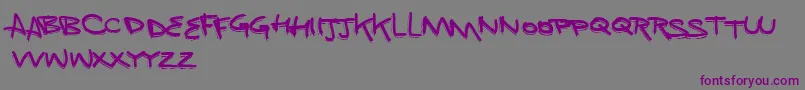 VtksMint-Schriftart – Violette Schriften auf grauem Hintergrund