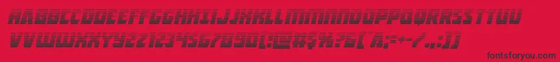 Intergalacticgradital Font – Black Fonts on Red Background