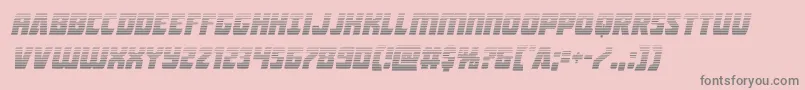 Intergalacticgradital-Schriftart – Graue Schriften auf rosa Hintergrund