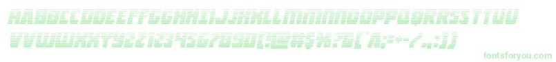 Intergalacticgradital Font – Green Fonts on White Background