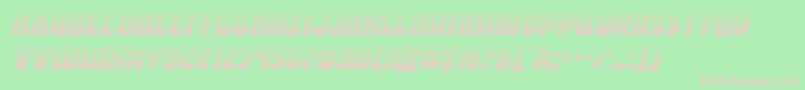 Intergalacticgradital Font – Pink Fonts on Green Background