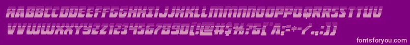 Intergalacticgradital Font – Pink Fonts on Purple Background
