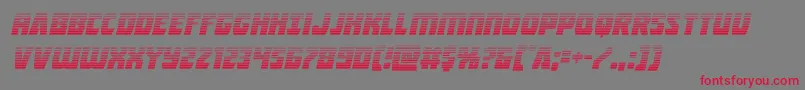 Intergalacticgradital Font – Red Fonts on Gray Background