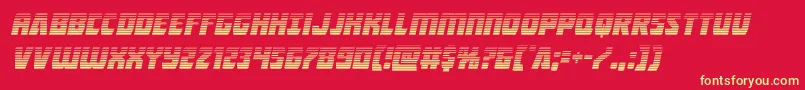 Intergalacticgradital Font – Yellow Fonts on Red Background