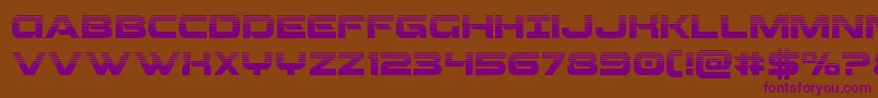 Beamweaponhalf Font – Purple Fonts on Brown Background