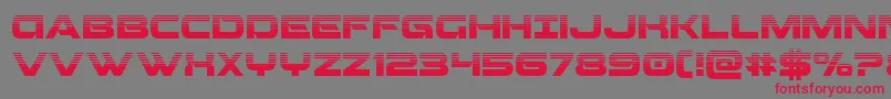 Beamweaponhalf Font – Red Fonts on Gray Background