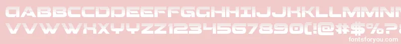 Beamweaponhalf Font – White Fonts on Pink Background