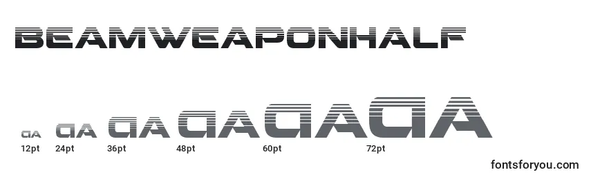 Beamweaponhalf Font Sizes