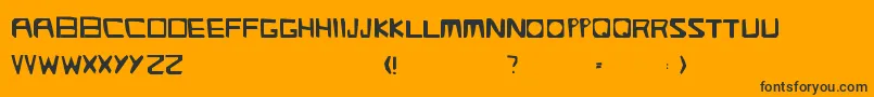 Streetlight Font – Black Fonts on Orange Background